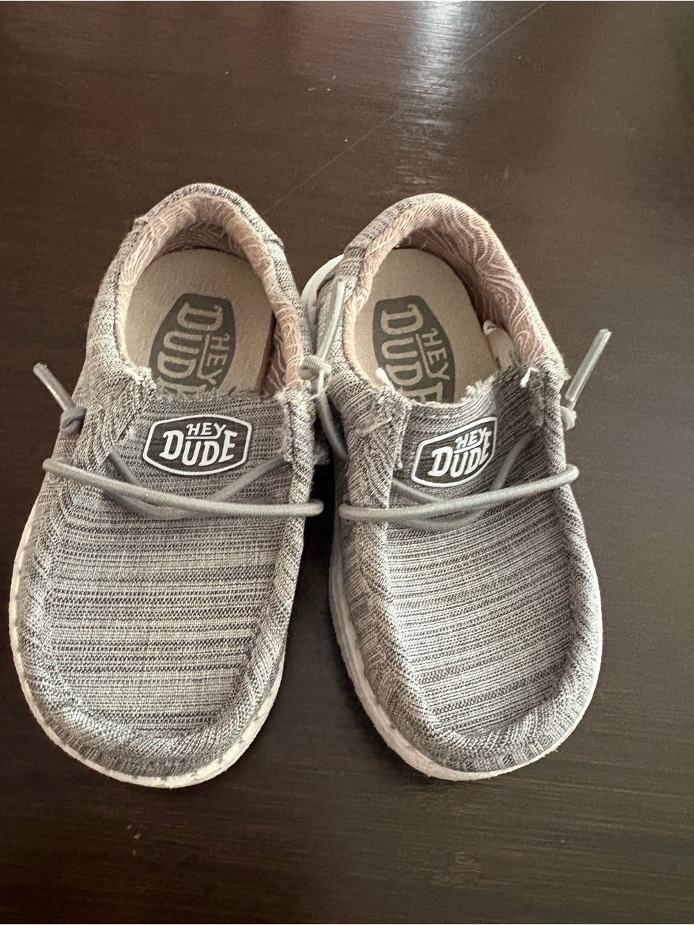 Hey Dude Toddler Slip-On Loafer in Light Gray K6